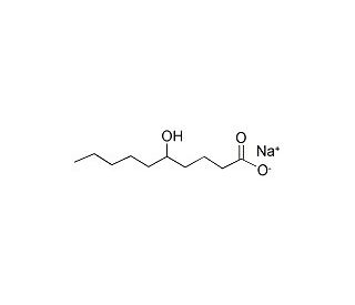 5-Hydroxydecanoate sodium salt (CAS 71186-53-3) - chemical structure image