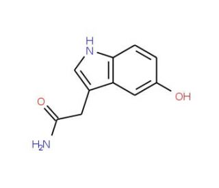 5-Hydroxyindole-3-acetamide (CAS 103404-85-9) - chemical structure image