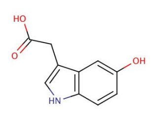 5-Hydroxyindole-3-acetic acid (CAS 54-16-0) - chemical structure image