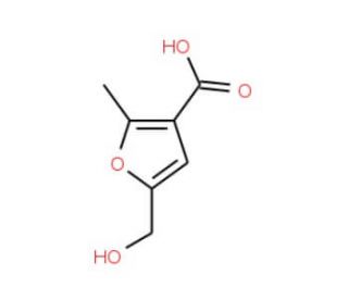 5-(hydroxymethyl)-2-methyl-3-furoic acid (CAS 15341-68-1) - chemical structure image