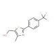 5-(Hydroxymethyl)-4-methyl-2-(4-trifluoromethylphenyl)thiazole (CAS 317318-96-0) - chemical structure image