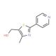5-(Hydroxymethyl)-4-methyl-2-pyridin-4-yl-1,3-thiazole (CAS 886851-57-6) - chemical structure image