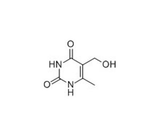 5-(hydroxymethyl)-6-methylpyrimidine-2,4(1H,3H)-dione (CAS 147-61-5) - chemical structure image