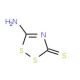 5-Imino-5H-[1,2,4]dithiazole-3-thiol (CAS 6846-35-1) - chemical structure image