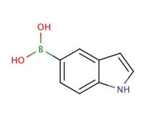 5-Indolylboronic acid (CAS 144104-59-6) - chemical structure image