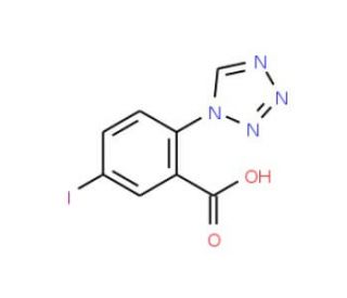 5-iodo-2-(1H-tetrazol-1-yl)benzoic acid - chemical structure image