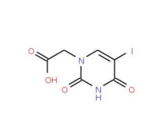 (5-Iodo-2,4-dioxo-3,4-dihydro-2H-pyrimidin-1-yl)-acetic acid (CAS 57846-83-0) - chemical structure image