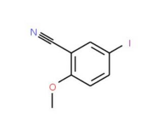 5-Iodo-2-methoxybenzonitrile (CAS 933672-32-3) - chemical structure image