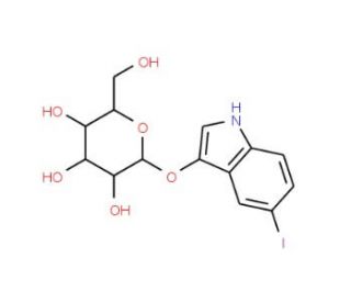 5-Iodo-3-indoxyl-&beta;-D-galactopyranoside (CAS 36473-36-6) - chemical structure image
