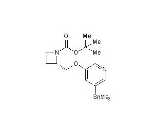 5-Iodo-A-85380, 5-trimethylstannyl N-BOC derivative (CAS 213766-21-3) - chemical structure image