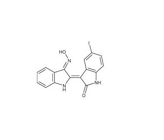 5-Iodo-indirubin-3&prime;-monoxime - chemical structure image
