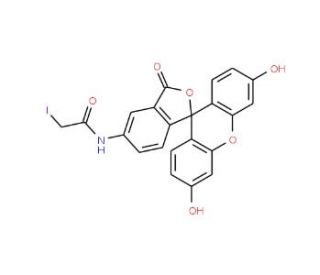 5-(Iodoacetamido)fluorescein (CAS 63368-54-7) - chemical structure image