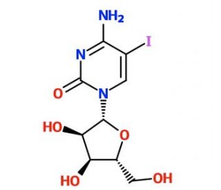 5-Iodocytidine (CAS 1147-23-5) - chemical structure image