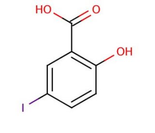 5-Iodosalicylic acid (CAS 119-30-2) - chemical structure image