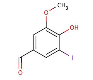 5-Iodovanillin (CAS 5438-36-8) - chemical structure image