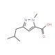 5-Isobutyl-2-methyl-2H-pyrazole-3-carboxylic acid (CAS 769132-77-6) - chemical structure image