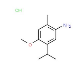 5-Isopropyl-4-methoxy-2-methyl-phenylaminehydrochloride - chemical structure image