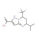 5-Isopropyl-7-trifluoromethyl-4,5,6,7-tetrahydro-pyrazolo[1,5-a]pyrimidine-2-carboxylic acid (CAS 436088-40-3) - chemical str