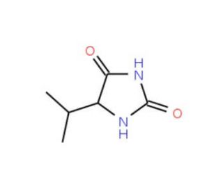 5-isopropylimidazolidine-2,4-dione (CAS 16935-34-5) - chemical structure image