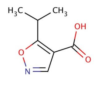 5-Isopropylisoxazole-4-carboxylic acid (CAS 134541-05-2) - chemical structure image