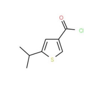 5-isopropylthiophene-3-carbonyl chloride - chemical structure image