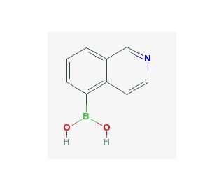 5-Isoquinolineboronic acid (CAS 371766-08-4) - chemical structure image