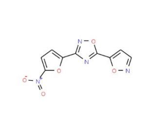5-Isoxazol-5-yl-3-(5-nitrofuran-2-yl)-[1,2,4]oxadiazole - chemical structure image