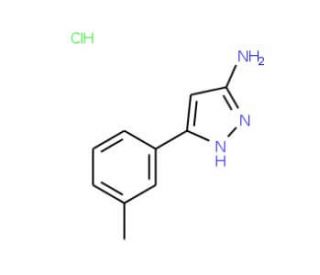 5-m-Tolyl-2H-pyrazol-3-ylamine hydrochloride - chemical structure image
