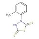 5-mercapto-3-(2-methylphenyl)-1,3,4-thiadiazole-2(3H)-thione - chemical structure image
