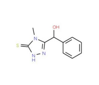 (5-Mercapto-4-methyl-4H-[1,2,4]triazol-3-yl)-phenyl-methanol - chemical structure image