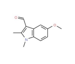 5-Methoxy-1,2-dimethyl-1H-indole-3-carbaldehyde - chemical structure image