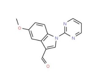 5-Methoxy-1-(2-pyrimidinyl)-1H-indole-3-carbaldehyde - chemical structure image