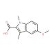 5-Methoxy-1,3-dimethyl-1H-indole-2-carboxylic acid - chemical structure image