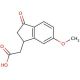5-Methoxy-1-indanone-3-acetic acid (CAS 24467-92-3) - chemical structure image