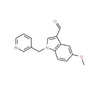 5-Methoxy-1-(pyridin-3-ylmethyl)-1H-indole-3-carbaldehyde - chemical structure image