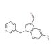 5-Methoxy-1-(pyridin-3-ylmethyl)-1H-indole-3-carbaldehyde - chemical structure image
