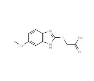 (5-Methoxy-1H-benzoimidazol-2-ylsulfanyl)-acetic acid - chemical structure image