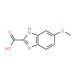 5-Methoxy-1H-benzoimidazole-2-carboxylic acid (CAS 887572-60-3) - chemical structure image