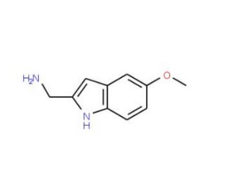 [(5-Methoxy-1H-indol-2-yl)methyl]amine (CAS 130445-55-5) - chemical structure image