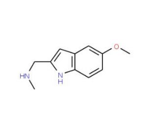 [(5-Methoxy-1H-indol-2-yl)methyl]methylamine - chemical structure image