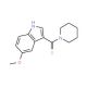 (5-Methoxy-1H-indol-3-yl)(piperidino)methanethione - chemical structure image