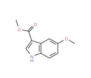 5-Methoxy-1H-indole-3-carboxylic acid methyl ester (CAS 172595-68-5) - chemical structure image