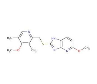 5-methoxy-2-[[(4-methoxy-3,5-dimethyl-2-pyridinyl)methyl]thio]-1H-imidazo[4,5b]pyridine (CAS 113713-24-9) - chemical structur