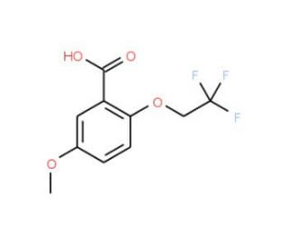 5-Methoxy-2-(2,2,2-trifluoroethoxy)benzoic acid (CAS 175205-34-2) - chemical structure image