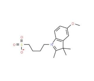 5-Methoxy-2,3,3-trimethyl-1-(4-sulfobutyl)-indolium inner salt (CAS 054136-27-5) - chemical structure image