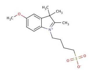 5-Methoxy-2,3,3-trimethyl-1-(4-sulfobutyl)indolium, inner salt (CAS 54136-27-5) - chemical structure image
