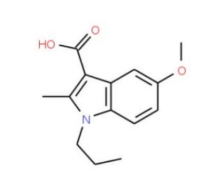 5-methoxy-2-methyl-1-propyl-1H-indole-3-carboxylic acid (CAS 17826-24-3) - chemical structure image