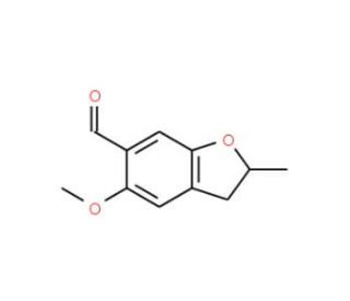 5-methoxy-2-methyl-2,3-dihydro-1-benzofuran-6-carbaldehyde (CAS 85258-19-1) - chemical structure image
