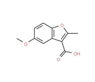 5-Methoxy-2-methyl-benzofuran-3-carboxylic acid (CAS 29735-88-4) - chemical structure image