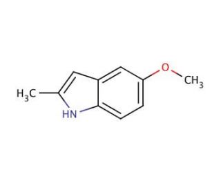 5-Methoxy-2-methylindole (CAS 1076-74-0) - chemical structure image